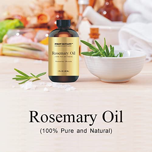 100% Pure Rosemary Essential Oil - Premium Rosemary Oil For Aromatherapy, Massage, Topical & Household Uses - 1 Fl Oz (Rosemary) #TOP5