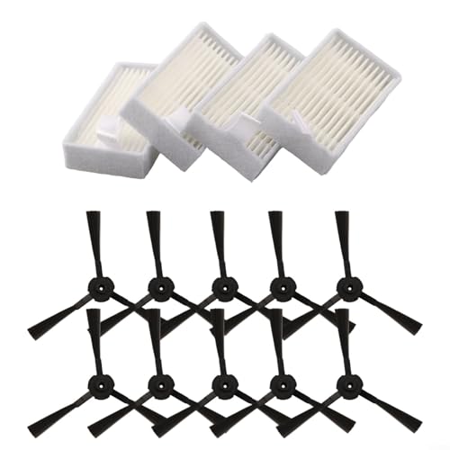 Set di accessori per aspirapolvere, 10 spazzole laterali con 4 filtri a rete, parti di ricambio per Ariete per robot Briciola 2711 2712 2713 2717