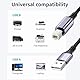 Bohconn USB Druckerkabel 2M,USB 2.0 Typ B Kabel USB A auf USB B Drucker Kabel PC Printer Cable Druckerkabel für HP, Canon, Epson, Samsung, pixma, Dell, Lexmark, Xerox, Brother,schwarz