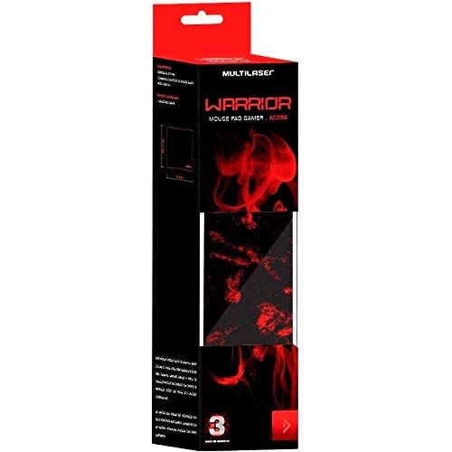 Mouse Pad Gamer para Teclado e Mouse Vermelho Warrior - AC301