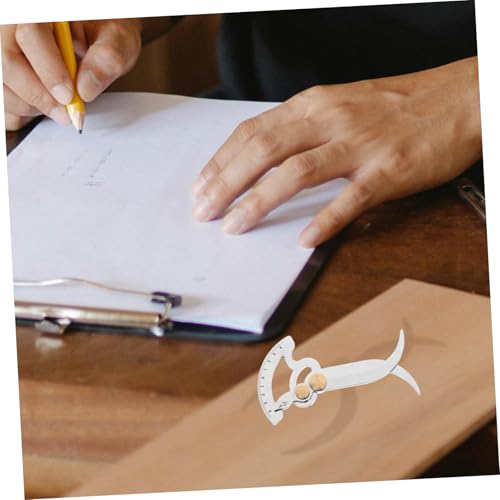 Calibrador compacto de espesores y profundidades MAGICLULU en acero inoxidable para carpintería y mediciones precisas, graduación métrica miniatura 5