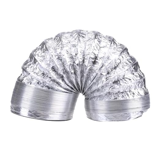 Tubo flexible de aluminio de PVC para secadora de 120 mm, conductos de ventilación para cocina, baño, extractores