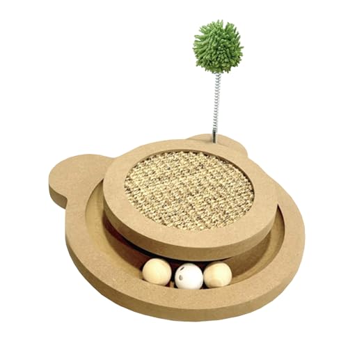 Cute Cat Scratcher with Ball Track