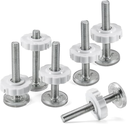 Druckschrauben, 6 Stück Druckschrauben für Kindergitter, 80mm Klemmschraube für Kindergitter, für Haustier Treppengitter Türtreppenschutzgitter, Gewindespindelstangen Schrauben Kit