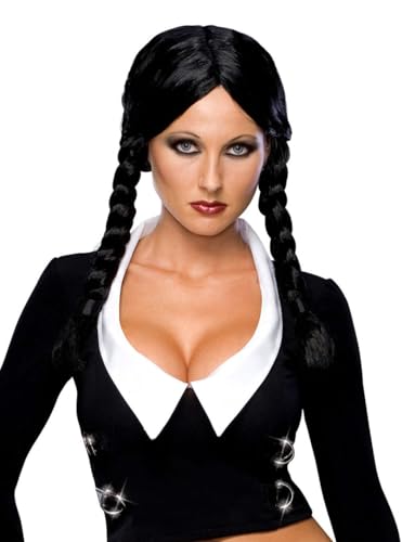 Secret Wishes Adult The Addams Family Deluxe Wig