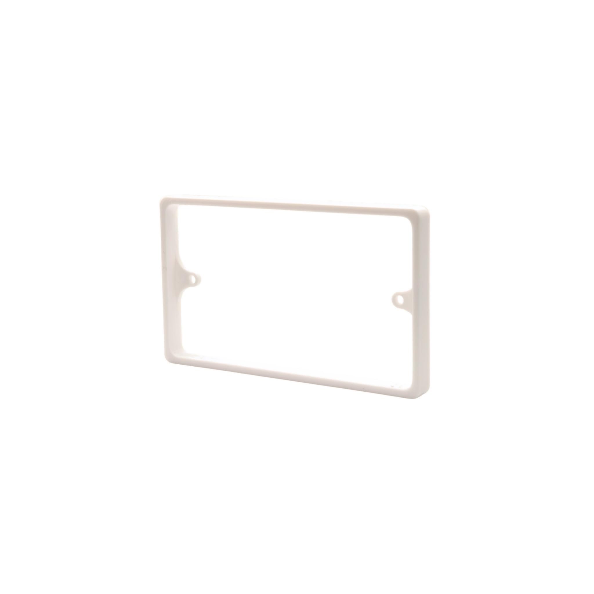 Alchemy Collectives Ivory Double Socket Spacer 10Mm - 2 Gang Back Box Extender, Uk Made