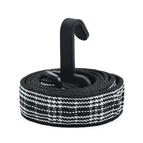 Image of CLOUDMUSIC Ukulele Strap Clip On No Drill J Hook For Soprano Concert Tenor Baritone With Hawaiian Colorful Floral Pattern (Black Strip)