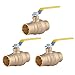 Hausen 1" FP Ball Valve SWT 600 PSI LF, 3-Pack