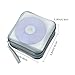 Jalisiol CD Case, CD/DVD Case Wallet 40 Capacity Protective CD VCD Case Storage Organizer Binder Booklet Album Wallet for Home Car (White)