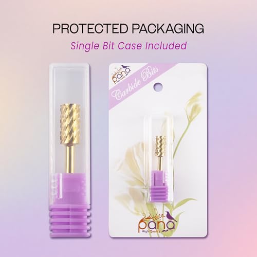PANA 1/8" Large Flat Top Safety Carbide Nail Drill Bit miniatura 6