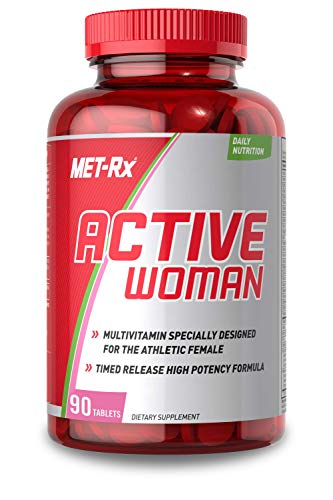 MET-Rx Active Woman Multivitamin for Women, with Vitamins D, C, E, and B12, 90 Tablets - //coolthings.us