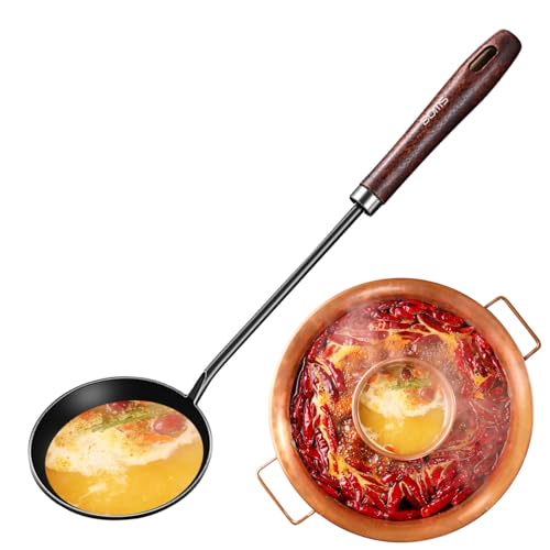 Cucharón de Cocina - Cazoleta Antiadherente de Metal,Utensilios De Cocina Multifuncionales, Accesorios De Cocina Portátiles Para Uso Diario Y Acampar