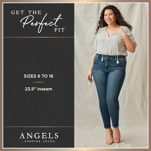 Angels Forever Young Capri Jeans for Women, Everluxe Sculpt High-Rise 23.5" Inseam, Straight-Leg Crop Jeans with Tummy Control, Ellaville, 12 by Angels Forever Young - Used condition - Image 4