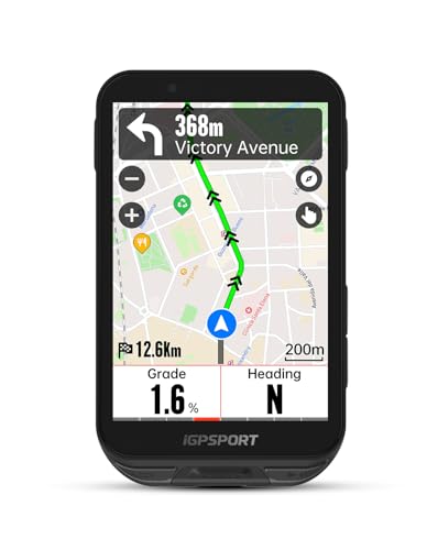 iGPSPORT iGS800 Compteur Velo sans Fil, Écran Tactile3,5 Navigation Map Hors Ligne Ordinateur GPS Intelligent pour Vélo Autonomie de 50 h, 32 Go, WiFi,...