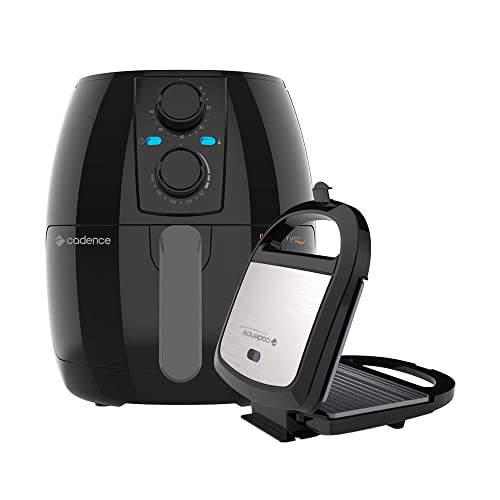 Kit Fritadeira 3L Cadence e Sanduicheira Prime Inox - 220V