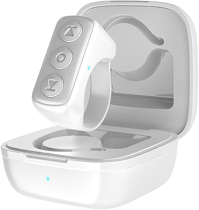 TikTok Scrolling Ring for iPhone, Bluetooth TIK Tok Remote Control, Page Turner for Kindle App, Camera and Video Remote Shutter Finger Scroller,
