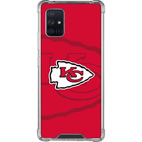 Skinit Clear Phone Case Compatible with Galaxy A71 5G - Officially Licensed NFL Kansas City Chiefs Double Vision Design
