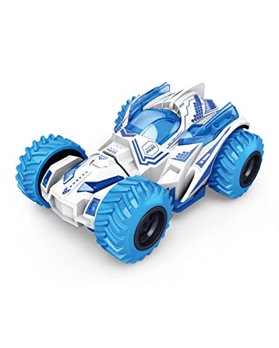 Image of 4WD Monster Truck Toys for Kids,Stunt Truck Car Toy with 360 Degree Rotation Big Rubber Tires for Push & Go 4wd Monster Truck Cars for Boys & Girls (Pack of 3, White)