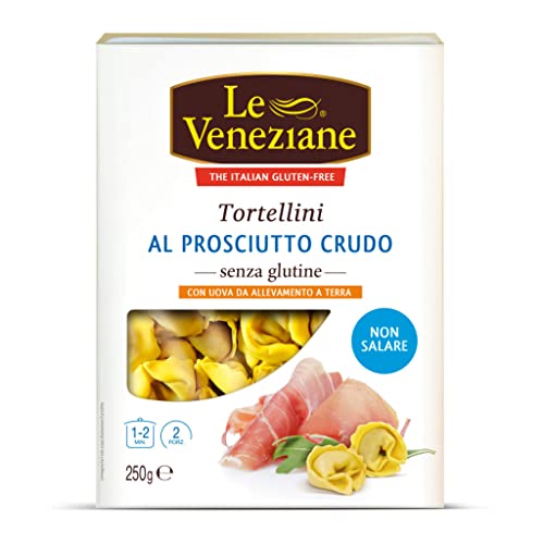 Le venecianas Tortelini de jamón crudo sin gluten, sin gluten, 250 g