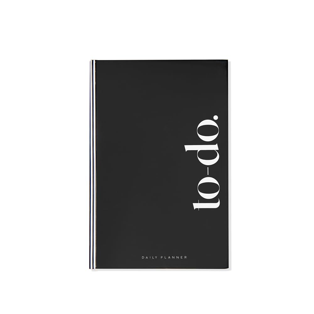 chaarpai undated daily planner & organizer | a5 hardcover notebook | 260 pages, productivity & notes | 3 months planner with daily & weekly planning, extra 10 blank pages for notes- to do, black