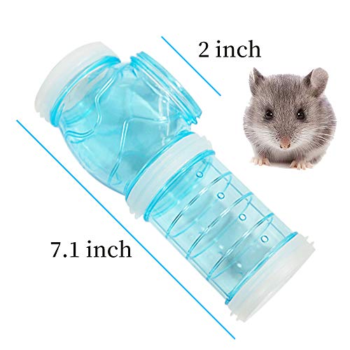 WishLotus Hamster Tubes, Adventure External Pipe Set Transparent MaterialHamster Cage & Accessories Hamster Toys to… - Image 4