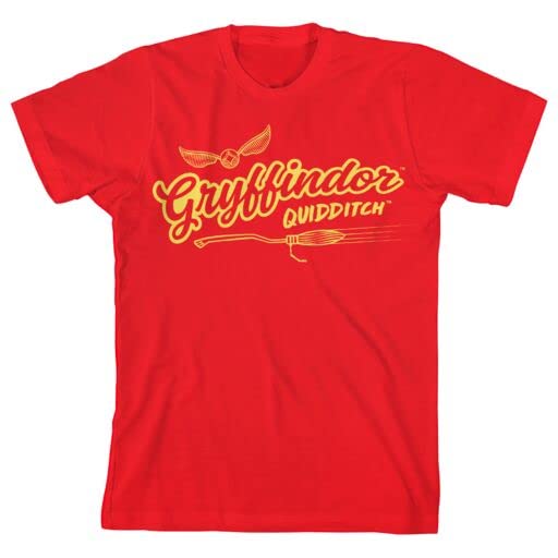 Bioworld Harry Potter Gryffindor Quidditch Team Youth Red Graphic Tee