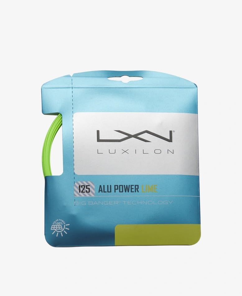 Image of Just Tennis Luxilon ALU Power String Set - All 2024 Styles and Colors (ALU Power 125 - Lime Green)