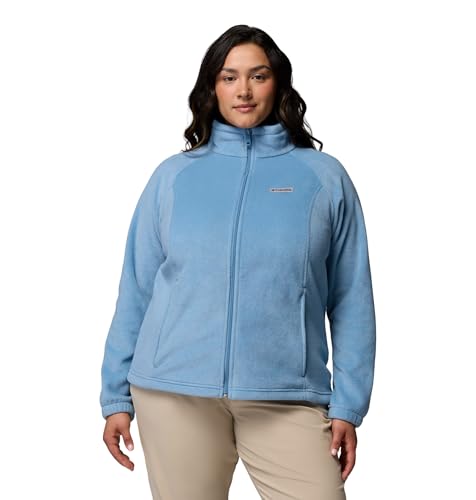 Image of Columbia Women's Plus Benton Springs Full Zip Fleece Jacket, Rainy Day, 3X
