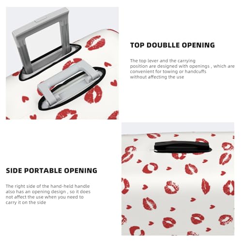 Lips Kiss For Travel Luggage Cover Suitcase Protector Fits 18-32 Inch Travel Luggage Protector Elastic Luggage Anti-Scratch Suitcase Cover3