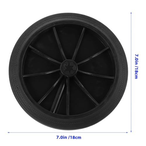 Image of Cabilock Replacement Trash can Wheels 2Pcs Outdoor Garbage Container Accessories Plastic Rubber Casters for Waste Receptacles