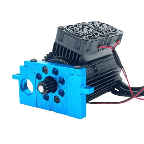 Pièces RC MJX 7303 7304 : Fixation moteur en métal marron usiné - 2