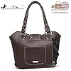 Montana-West-Womens-Western-Handbag-Leather-Shoulder-Bag-Tooled-Concealed-Carry-Purse-with-Detachable-Holster Montana West Western Handbag Tooled Shoulder Bag Leather Tote Bag with Detachable Holster for Women WRLH-8005CF