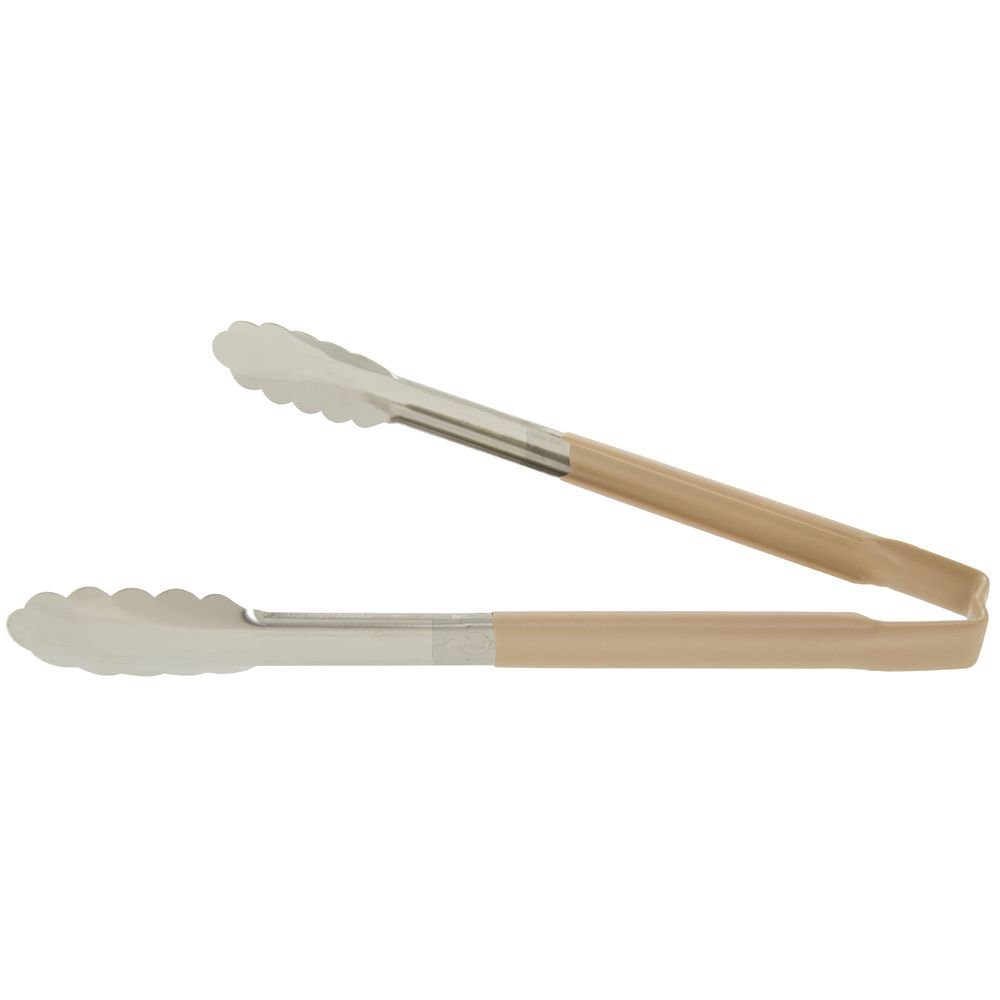 Vollrath 4781260 Kool-Touch Tan Handled 12" Utility Tong