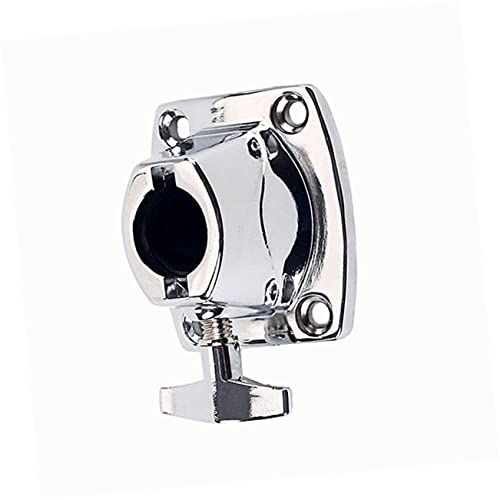Abaodam 3pcs Tom Cymbal Holder Clamp Accesorio Ligero para Percusión Base de Tom Plateado miniatura 4