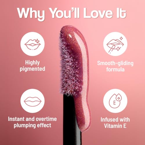 Image of Maliao Time To Shine Lip Gloss (Spring Glow, 6.5ml) | High Shine Lip Gloss with Intense Colour & Luxe Shimmer | Highly Pigmented, Smooth-Gliding Glossy Lip Makeup | Non-Sticky, Lightweight & Infused with Vitamin E