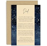 Old English Co. Birthday Card for Dad - Male Birthday Card for Him - Birthday Poem - Star...
