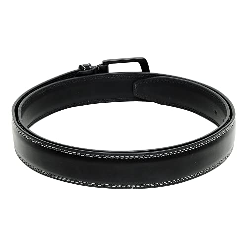 Image of ZORO Black Vegan Leather Belt for Men | TX10DS |Size 40