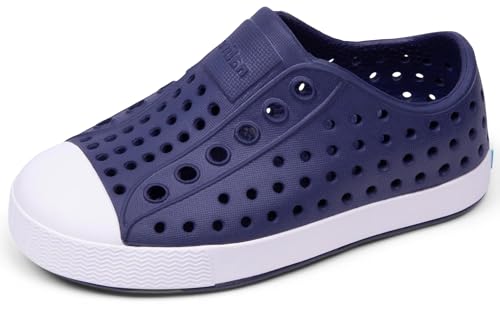 Native Shoes Unisex-Kids Jefferson Sneakers, Regatta Blue/Shell White, 6 Toddler