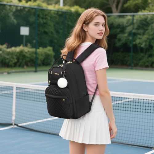 Image of School Backpack for Teen Girls Women, Quilted Bookbag for College High School Travel Work