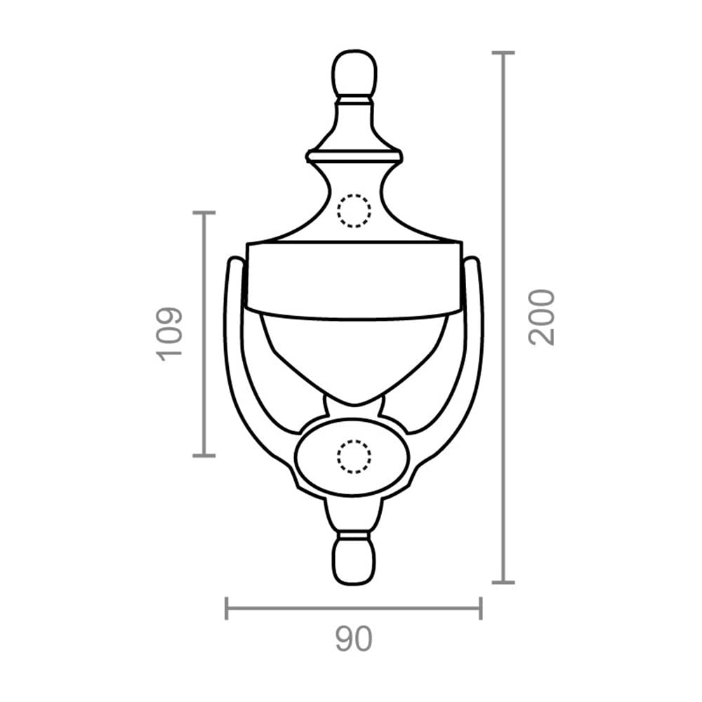 Micel-Vega. 10018 - Llamador pta 200x90mm ingles-10018 lat micel