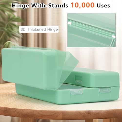 Image of FYY Travel Pill Organizer, Large Pill Box Medicine Case-2pcs Green