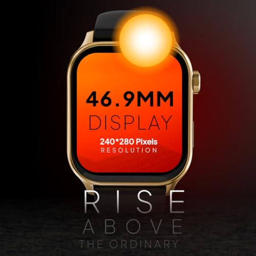 Fire-Boltt Rise Smart Watch, 1.85" HD Display, Metal Body with Bluetooth Calling, Rotating Crown, AI Voice Assistant, 120 Sports Modes, Neon UI,... - Image 3