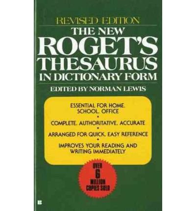 [(The New Roget's Thesaurus: In Dictionary Form... B00ERJX1K6 Book Cover