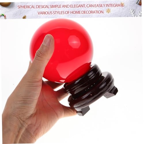Boule de verre décorative avec socle HEMOTON pour table et meuble