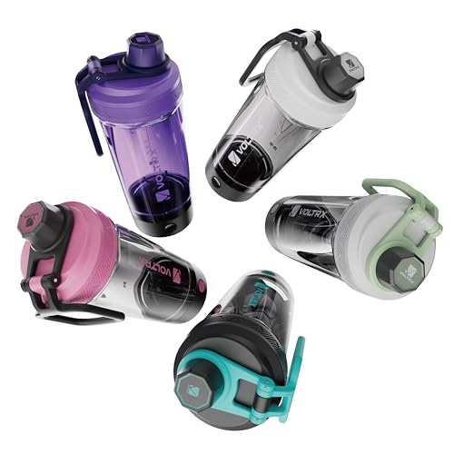 Image of VOLTRX Shaker Bottle, Gallium USB C Rechargeable Electric Protein Shake Mixer, Shaker Cups for Protein Shakes and Meal Replacement Shakes, BPA Free, Made with Tritan, Midnight Blue, 27oz