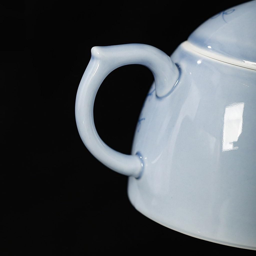 Czajnik do herbaty dzbanek do herbaty ceramiczny czajniczek ręcznie malowany kwiat śliwy czajniczek pojedynczy z pokrywką do domu popołudniowa herbata przyjęcie dzbanek do herbaty do kuchenki