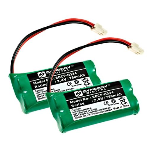 Synergy Digital Att EL52313 Cordless Phone Battery Combo-Pack Includes: 2 x SDCP-H334 Batteries