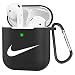 Produktbild Leosimp für AirPods 1&2 hülle Case, Cute Niedliche Weichem Silikon Schützende Air pods Haut, Ultraleicht Stoßfeste Kopfhörer hülle, Mode Schlüsselanhänger für Airpod 2/1 (Black Niki)