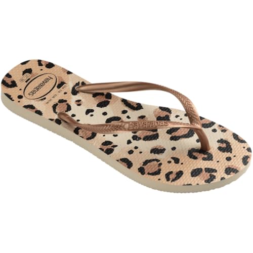 Havaianas Women's Slim Animals Flip Flop -BEIGE, 9/102