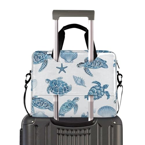 Maletín para portátil con estampado de tortuga marina miniatura 4